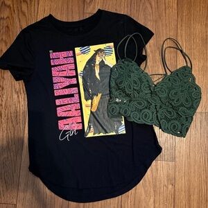 Bundle: Baby tee + VS bralette